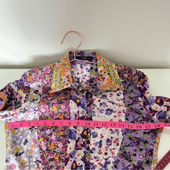 🎥 Guilty Party TV Show ETRO Floral Print Blouse Size 42 - Picture 6 of 11